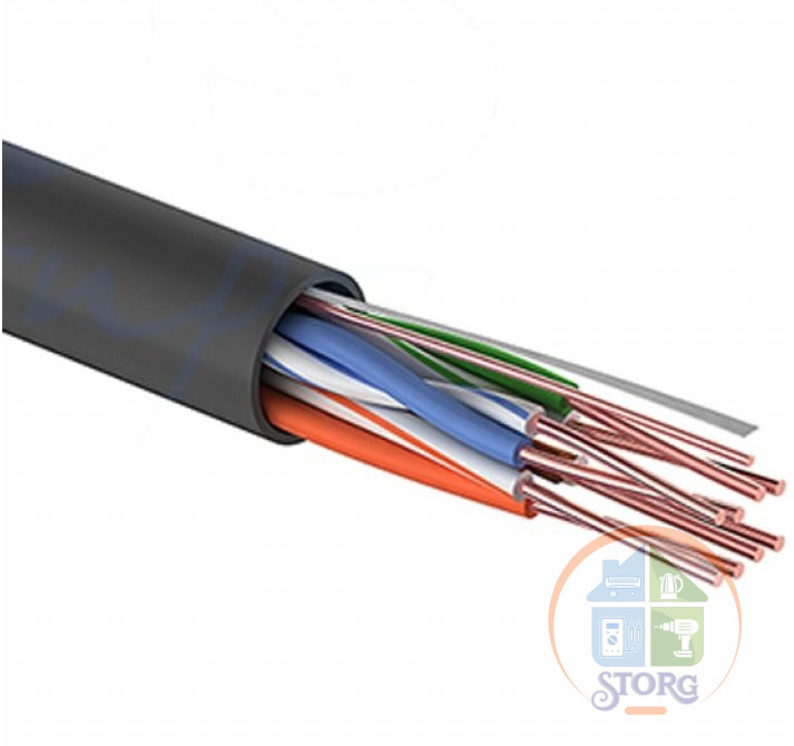 Кабель UTP  4PR  24AWG  CAT5e  305 м  OUTDOOR PROCONNECT (Неэкранированная витая пара, материал проводника высокоочищенная бескислородная медь, диаметром 0,48 мм. (24 AWG). Материал оболочки – ПЭ(PE).