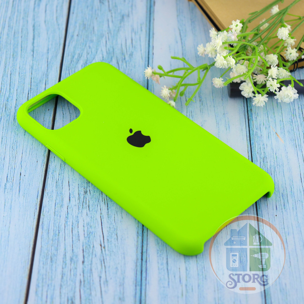 Чехол Silicone Case для iPhone 11 Pro (Яркий зелёный) (31)