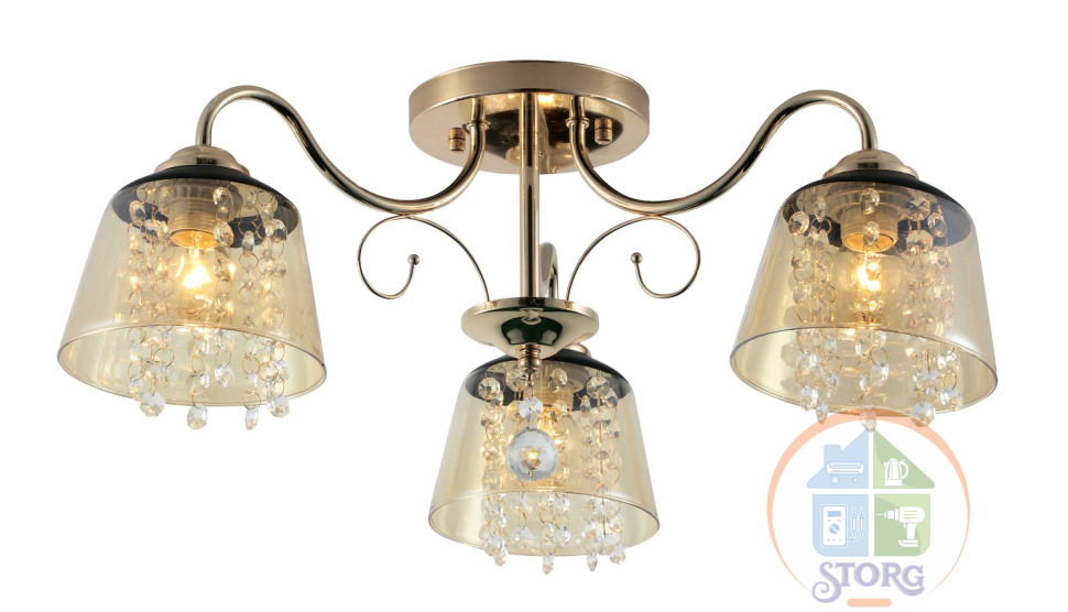 Люстра подвесная VINTAGE 176/3 5хE27, 590х590х280мм, хром, REV Ritter
