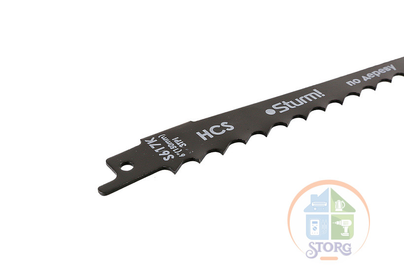 Полотно для сабельной пилы ДЕРЕВО Sturm! 9019-03-S617K 2шт 150/8,5мм (грубая древ без гвоздей)