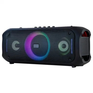 Perfeo ПАС ”TERZA” 70W EQ, MP3 USB-microSD, AUX, FM, 2xJACK, LED, TWS черная + ПДУ + бп микрофон