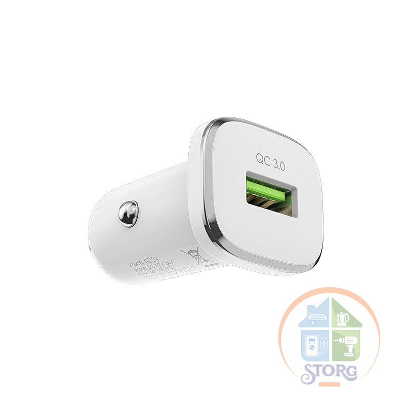 АЗУ Borofone BZ12A 18W QC3.0 1USB (white)