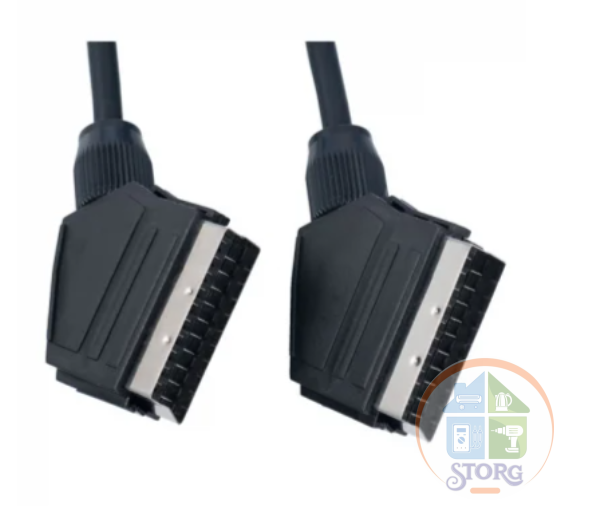 Кабель PERFEO S8001 SCART(21pin) вилка SCART(21pin) 2м.