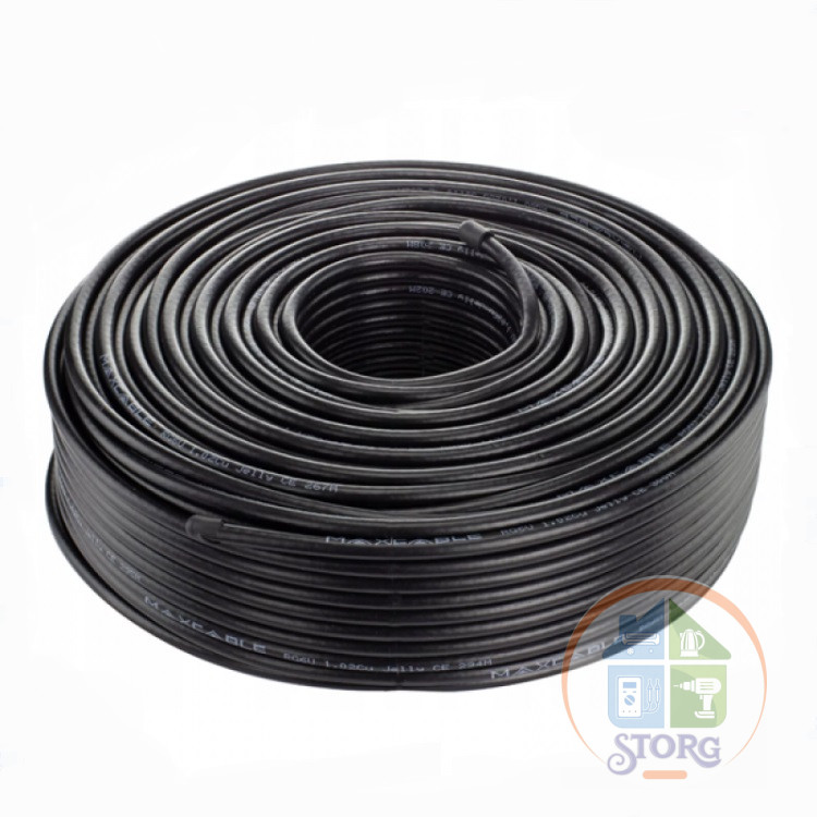 Кабель RG-6U Electronics Premium 96 % (черный) (100м)((морозостойкий)