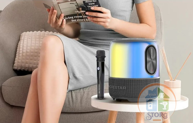 Беспроводная Bluetooth колонка Hopestar SC-01, 10W*2+40W (общая 60W), 12500 mA/h, микрофон
