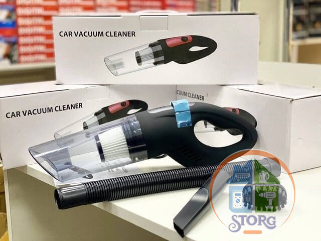 Автомобильный беспроводной пылесос CAR VACUUM CLEANER 8068  Мощный , 3 насадки, Black
