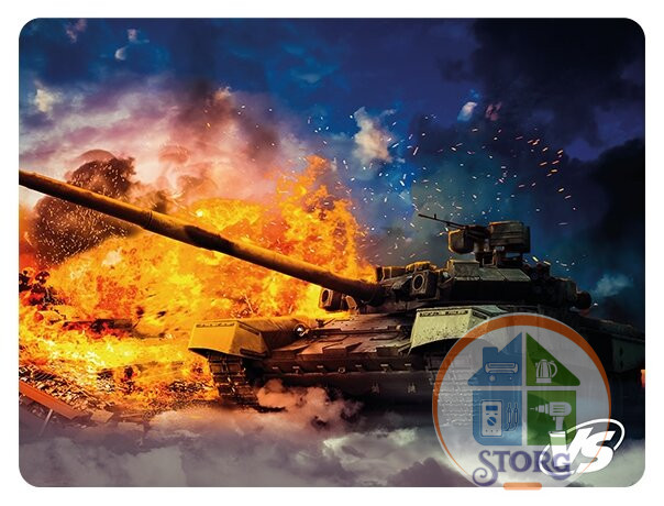 Коврик для компьютерной мыши VS "Tanks", Рис.2, 240х320х3 мм, ткань+резиновое основание