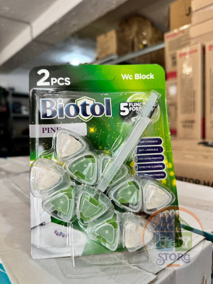 Блок для унитаза BIOTOL сосна 2 шт. в уп. ( Турция )