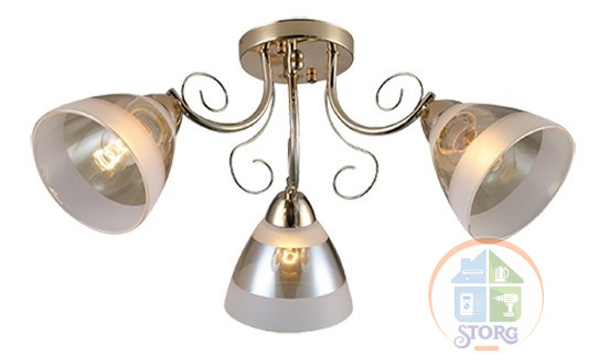 Люстра подвесная CLASSIC 06756/3 3хE27, 540х540х240мм, золото, REV Ritter