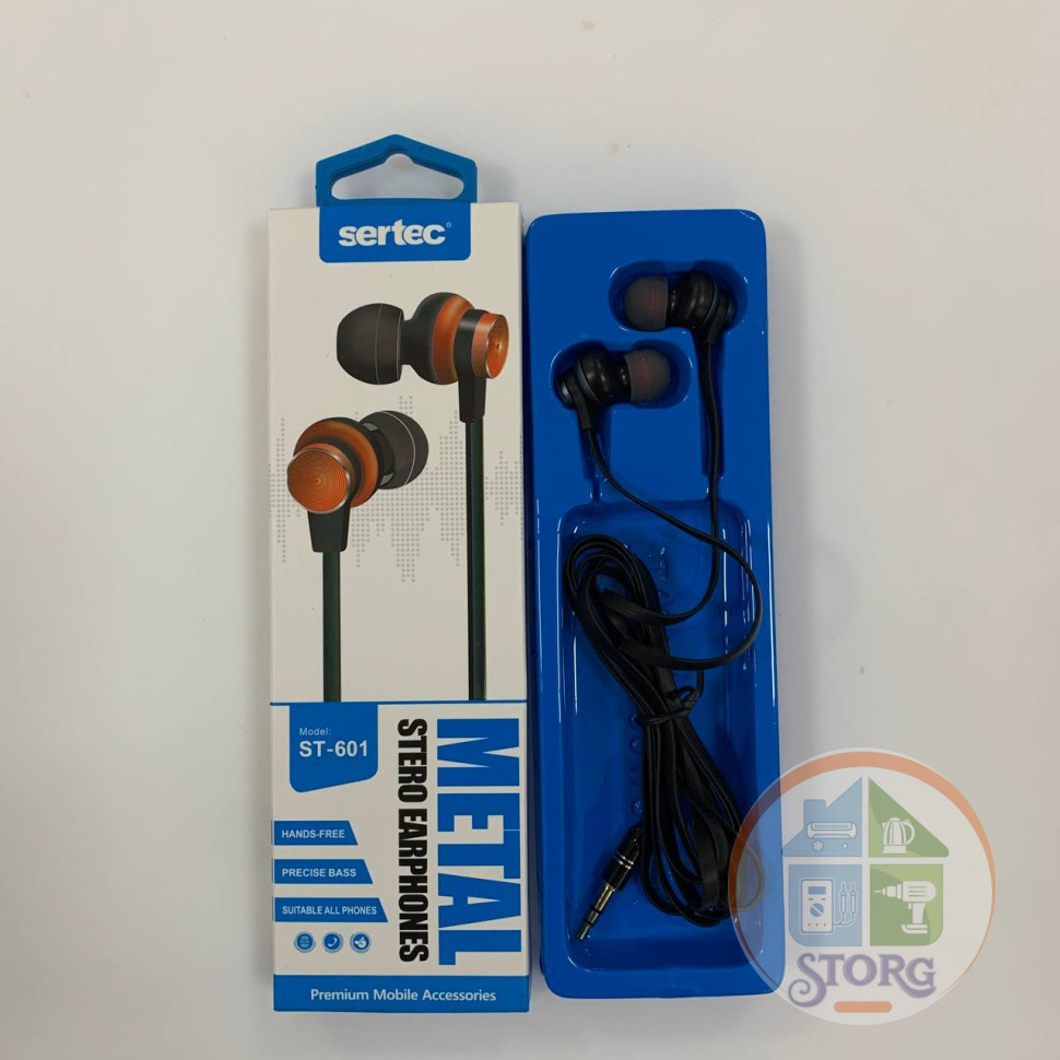Вакуумные внутриканальные наушники SerteC ST-601 (black)