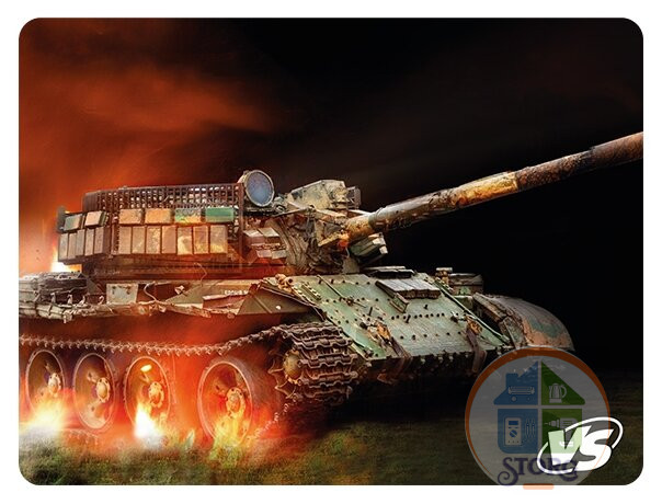Коврик для компьютерной мыши VS "Tanks", Рис.1, 240х320х3 мм, ткань+резиновое основание