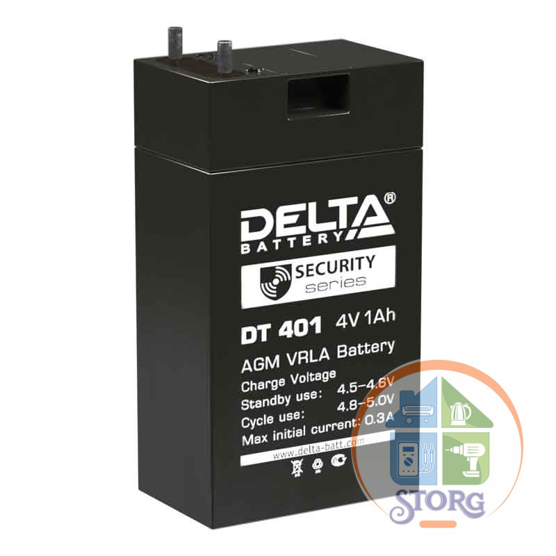 Аккумулятор DELTA  AGM-DT 401 4v 1A (35х22х69)