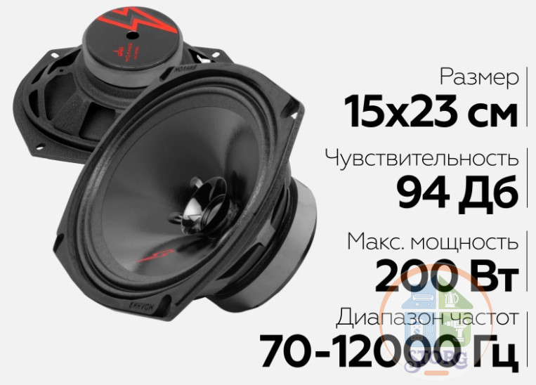 Эстрадная акустика URAL AS-M69 МОЛОТ 6х9 дюйма (15х23 см), 200Вт