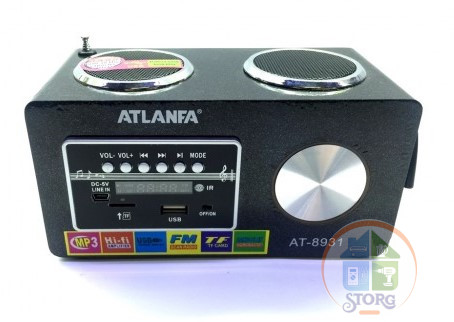 Портативная колонка ATLANFA AT-8931 FM, USB+SD