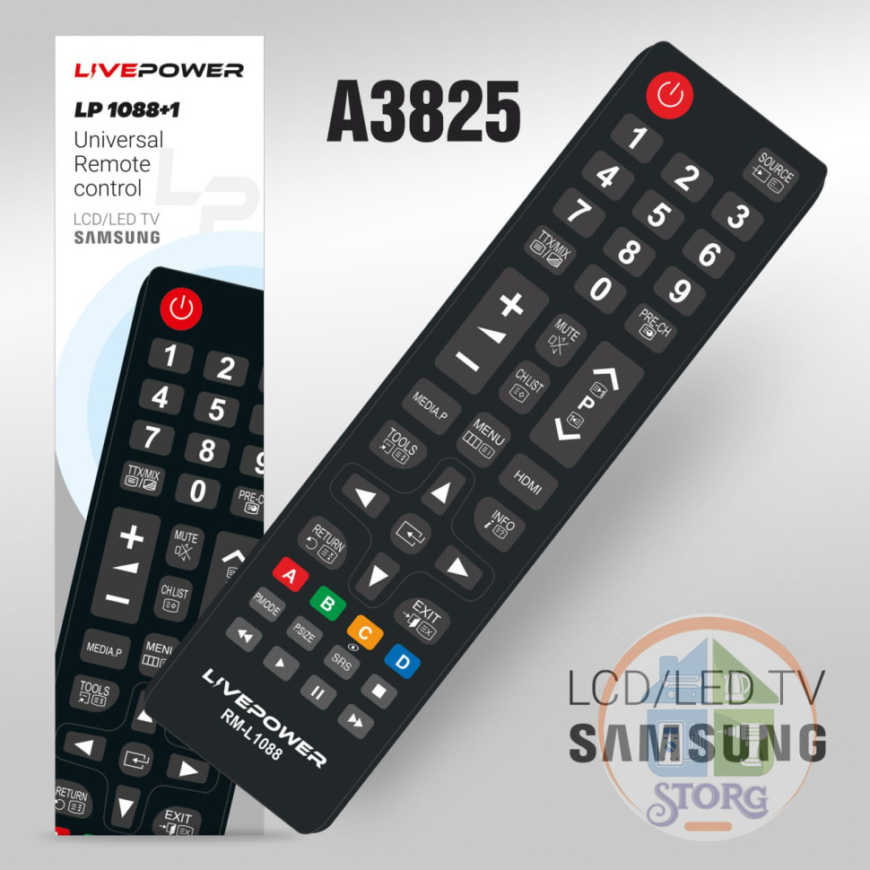 Пульт универсальный Live-Power RM-L1088+1 NEW для телевизоров Samsung
