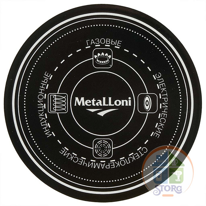 Чайник эмалированный со свистком Metalloni EM-1327  2,5 л,"Перцы"(6)