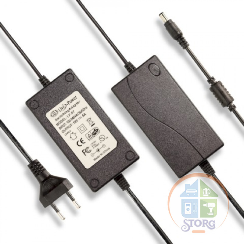 Блок питания Live-Power 18V LP57 18V5A (5,5*2,5) для Li-Ion аккумуляторов ( шуруповерты и тп )
