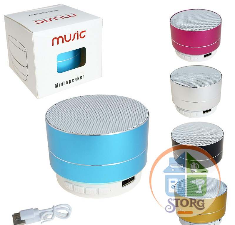 Портативная колонка A10U-2 Bluetooth/USB/TF/AUX (gold) 5W