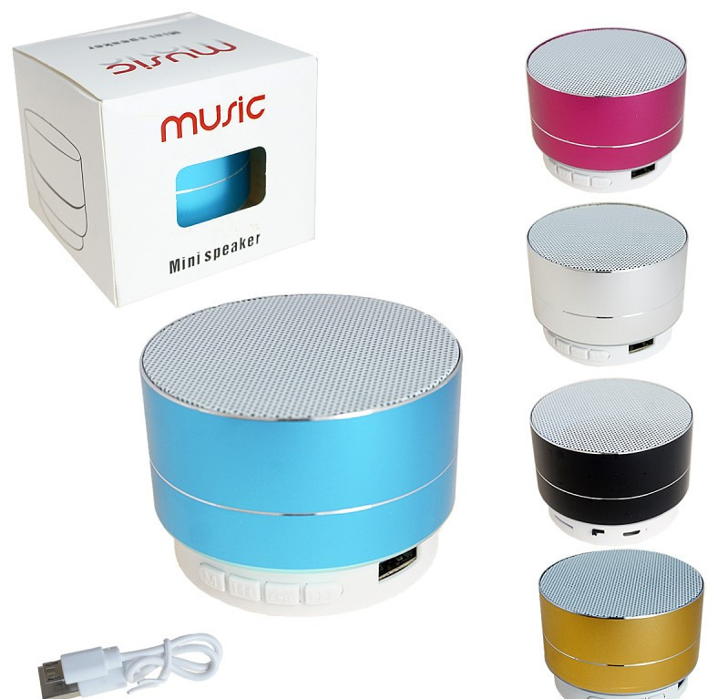 Портативная колонка A10U-2 Bluetooth/USB/TF/AUX (silver) 5W