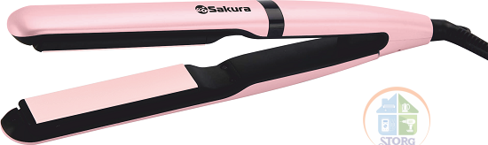 Выпрямитель для волос SAKURA SA-4526P Premium Air Plates, 45Вт, 6 реж LED, Керам.пластины, 140-230°C