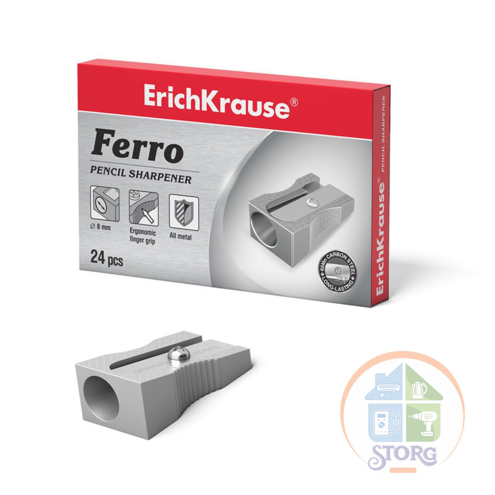 Точилка металлическая 1 отверстие ErichKrause "FERRO" 7074 1013719