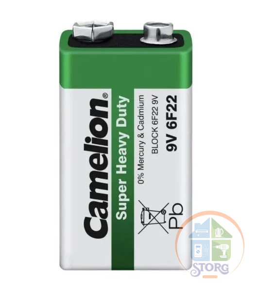 Элемиент питания Camelion 6F22/1SH Super Heavy Duty
