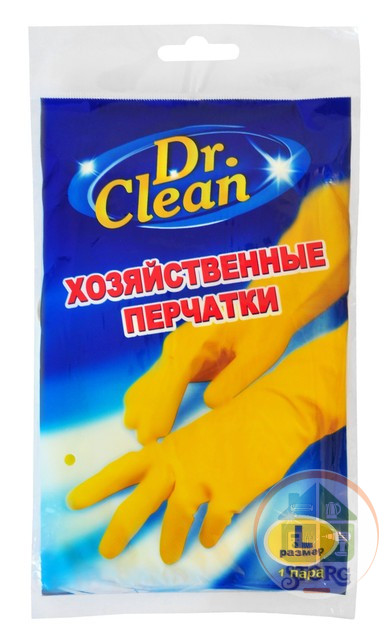 Хозяйственные резиновые перчатки Доктор Клин - Размер L1 уп. / 240кор