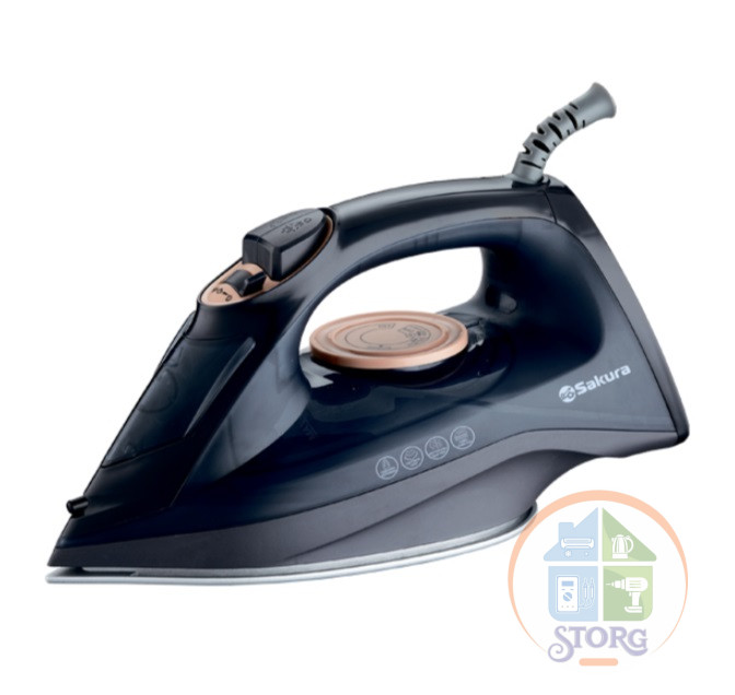 Утюг SAKURA SA-3073CBK, 2200Вт, 220 мл, керамика, самочист. Утюг SAKURA SA-3073CBK, 2200Вт, 220 мл, керамика, самочист.