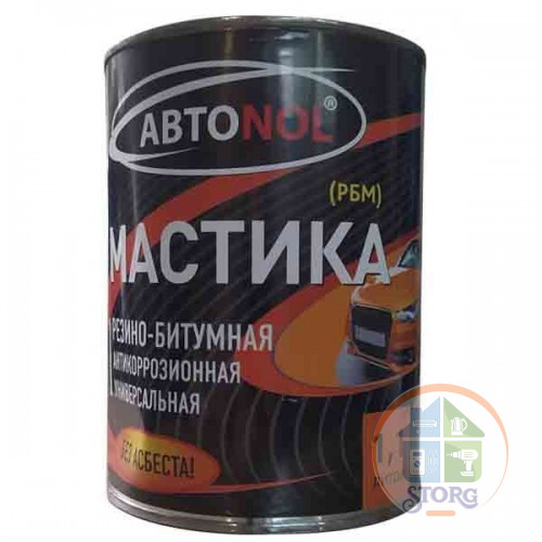 Мастика каучуковая КОРД антикоррозионная АвтоNOL (1,1л.)