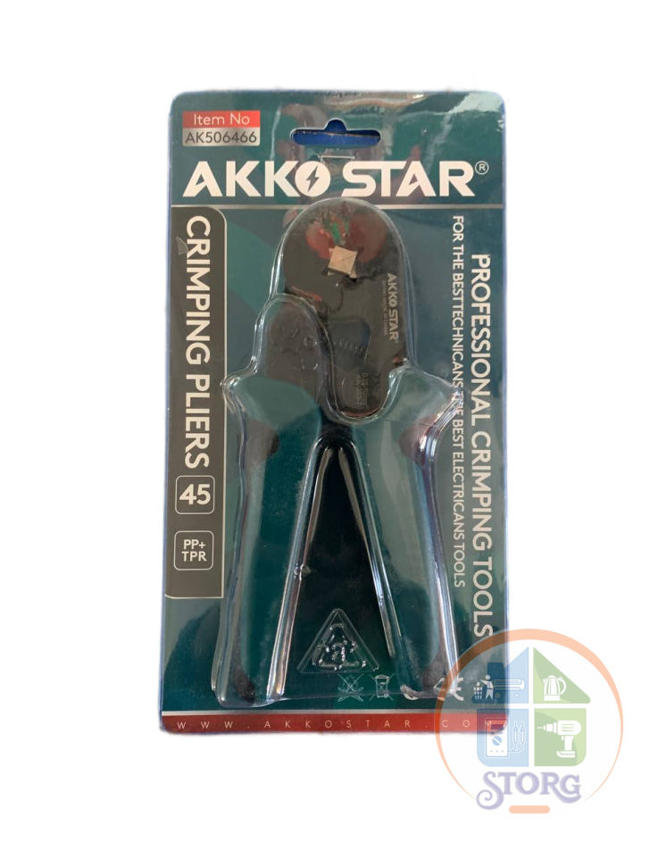 Кримпер для обжима проводов с насадками 6-4, AKKOSTAR