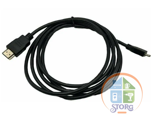 Кабель PERFEO H1102 HDMI A вилка-HDMI D(micro HDMI) 2 м.