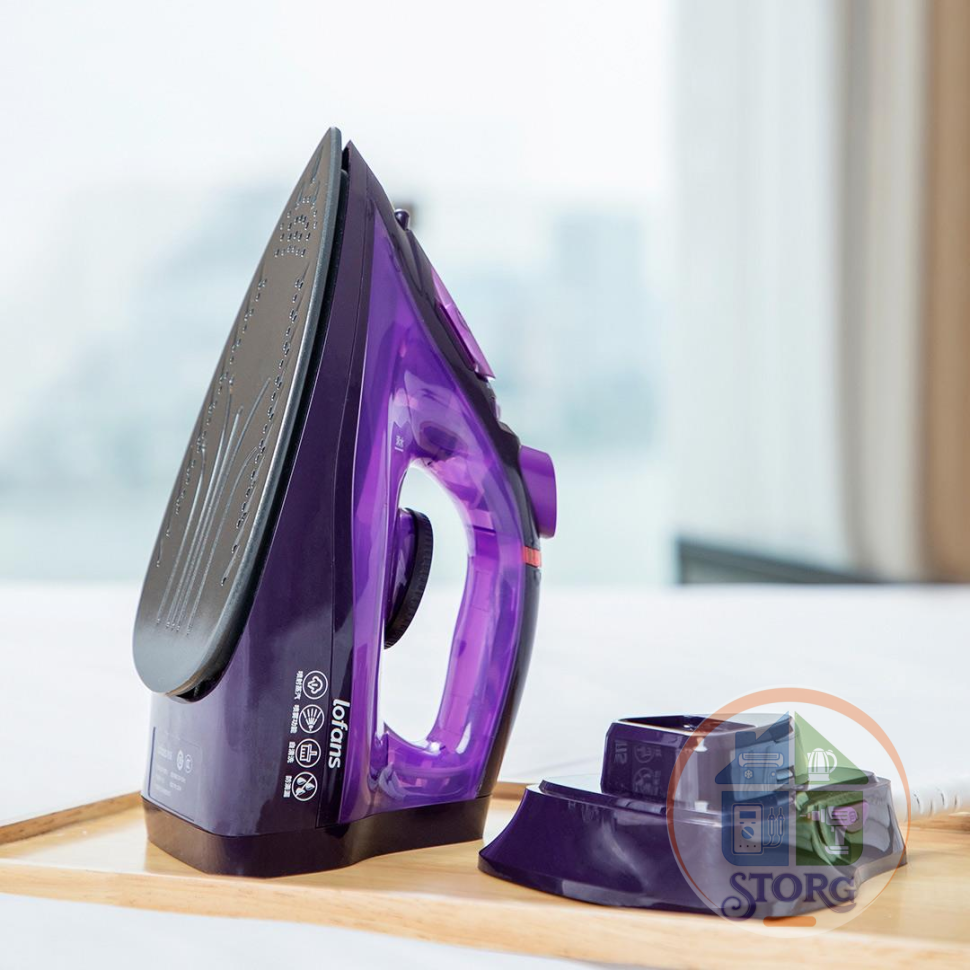 Утюг беспроводной Xiaomi LOFANS Steam Iron Spray YD-012V (фиолетовый) 2000 Вт, Керамика