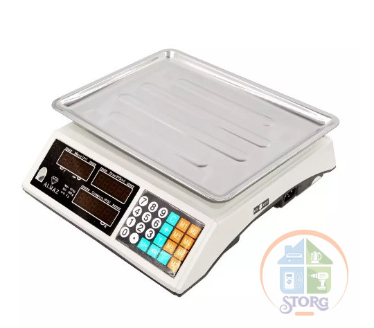 Весы торговые ALMAZ A-315 40кг, 32х33 см Весы торговые ALMAZ A-315 40кг, 32х33 см