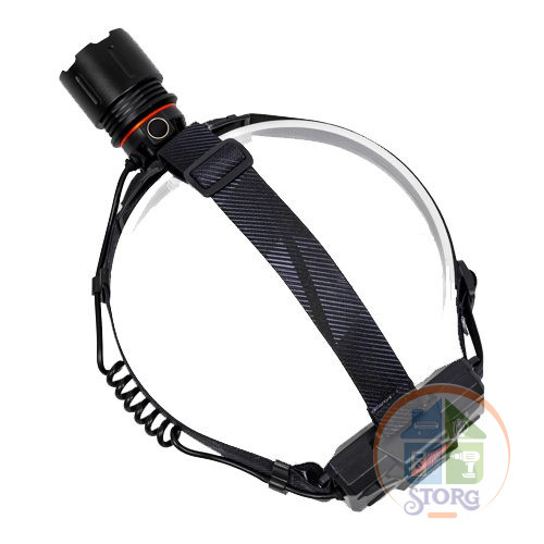 Налобный фонарь Лазерный диод 25w ИСКРА IR-8079, 1 Режим свечения, 2 Аккумулятора