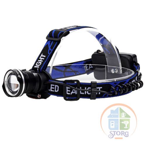 Налобный фонарь T6 LED 20w ИСКРА IR-24 1 Режим свечения, 2 Аккумулятора