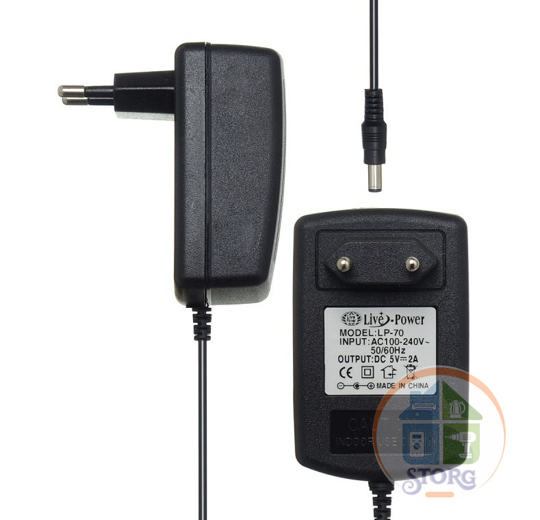Блок питания импульсный S-TORG MR318 (LP70)  5V2A 5,5*2,1 ( реальных 2A! )
