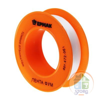 Лента ФУМ 1/2" (12мм) х 0.075мм х 10м, E 615, ЕРМАК