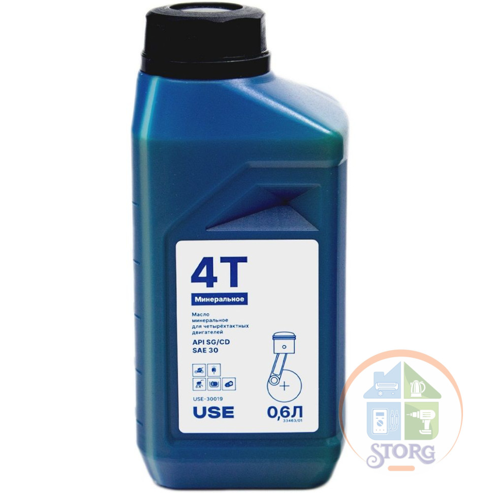 Масло USE 4-х тактное полусинтетика SAE 10W-40 0.6 л USE-30020 (ОДНА ЗАЛИВКА ГЕНЕРАТОРА!)