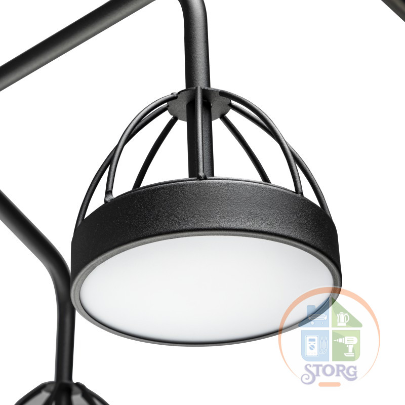 Люстра LED димм SCANDIA с ДУ 3 режима 600х300 48Вт 2700/4200/6400 16м? чер 51593 1 Ritter