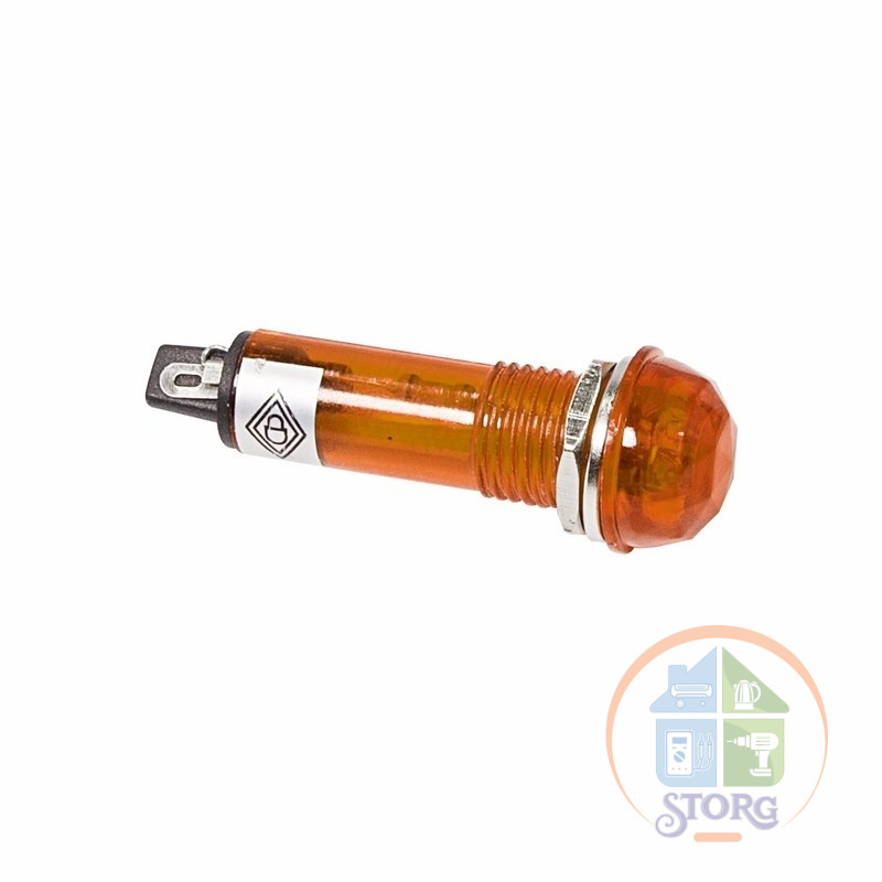 Индикатор ГРАНЕНЫЙ 10.2 220V желтый (RWE-205) REXANT
