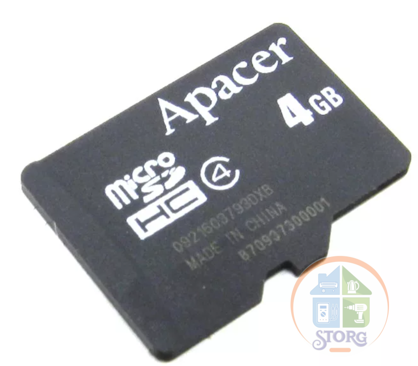 Флеш-накопитель Apacer microSD 4GB High-Capacity (Class 4) w/o adapter