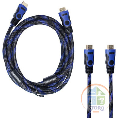 Кабель HDMI-HDMI H211 CCS 3м (в оплетке)