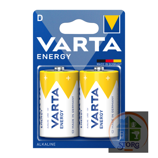 Элемент питания VARTA LR20/2BL ENERGY 4120 (2/20/100)