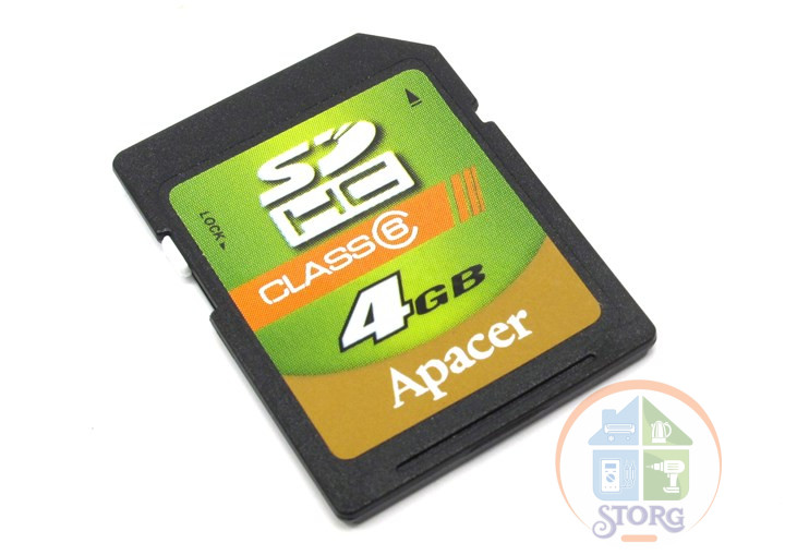 Флеш-накопитель Apacer SD 4GB High-Capacity (Class 4)