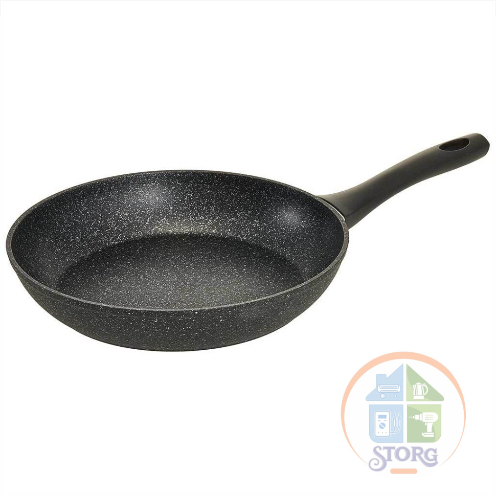 Сковорода алюминиевая ALPENKOK AK-0119A/28N "BLACK MARBLE", d=28см, индукция, антиприг.покрытие