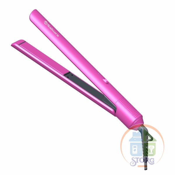 Выпрямитель для волос SAKURA SA-4528P, розовый, 40Вт, быстрый нагрев до 220°С