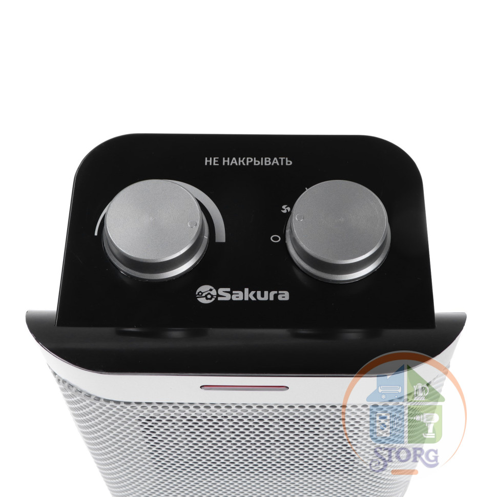 Тепловентилятор SAKURA SA-0557, 1500 Вт, керамический, 3 режима, напольный/настольный