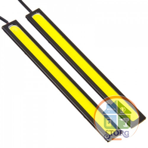 Дневные ходовые огни, LED 20шт, метал. корп., 142мм, 12V, белый, 2шт., NEW GALAXY
