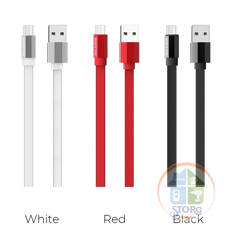 USB кабель BOROFONE BU8 Glory charging data cable for Micro (white)