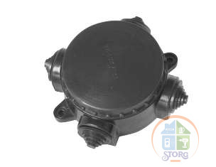 Коробка КЭМ 1-10-4 Б, карболит, 10А, IP44, четырехрожковая, 78*53*113 (сделано в Беларусии)
